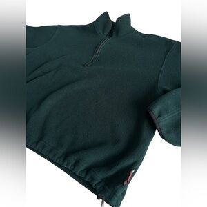 Vintage Green Woolrich Pullover Men’s Fleece Sweater Jacket XL
